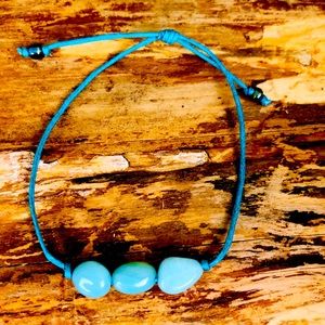 Amazonite Nugget Cotton Cord Bracelet! ClarkDavid